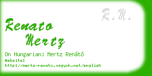 renato mertz business card